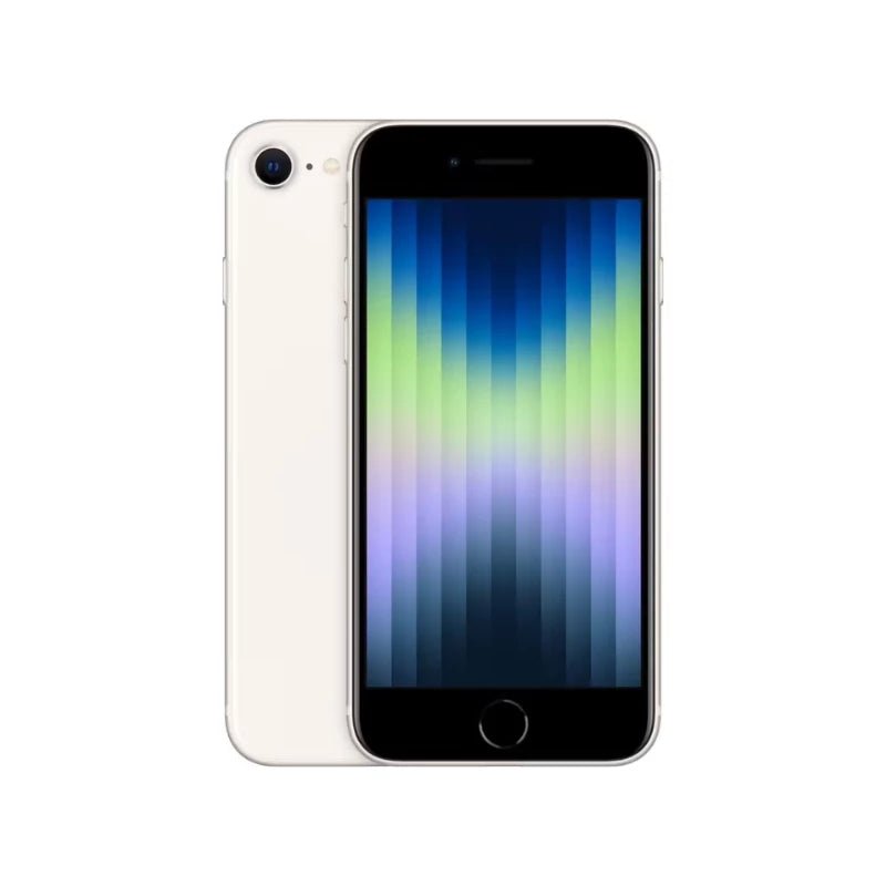 Refurbished Apple Smartphone iPhone SE 3 64GB Starlight A - Grade iPhone SE 3 Black Sim Free, 12 Months Warranty | Refurb Xpress - RefurbXpress UK