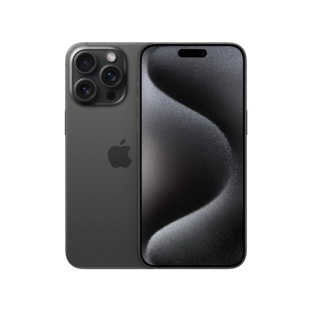 Refurbished Apple Smartphone iPhone 15 Pro Max 256GB Black Titanium A - Grade iPhone 15 Pro Max Black Sim Free, 12 Months Warranty | Refurb Xpress - RefurbXpress UK