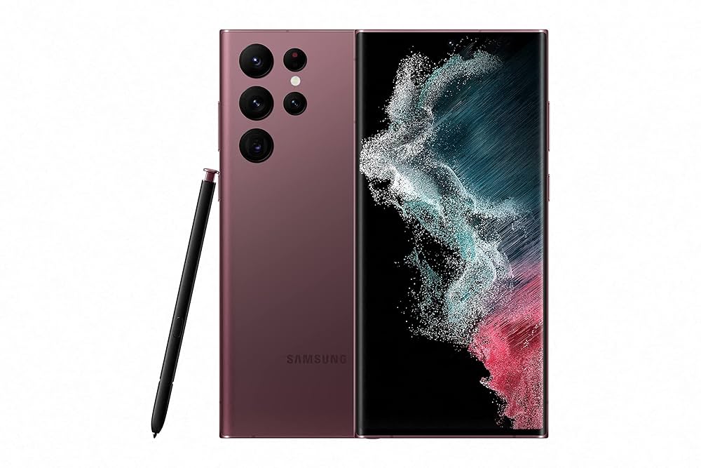 Refurbished Samsung Smartphone Samsung S22 Ultra 128GB Burgundy A - Grade Samsung S22 Ultra Black Sim Free, 12 Months Warranty | Refurb Xpress - RefurbXpress UK